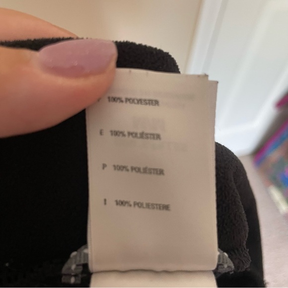 The North Face  Black TKA 100 Kids 1/4 Zip Fleece Pullover Girls Medium - Picture 3 of 5